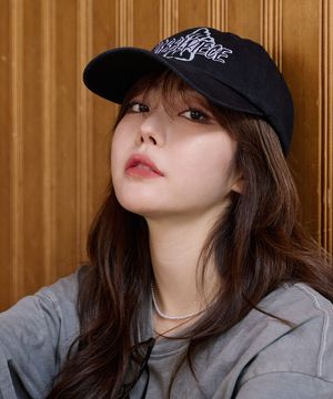 버블피스 버터플라이 나염 볼캡_블랙