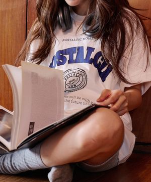 노스텔지아 피그먼트 티셔츠_화이트