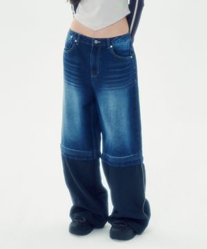 디테쳐블 투웨이 데님 팬츠 [블루]