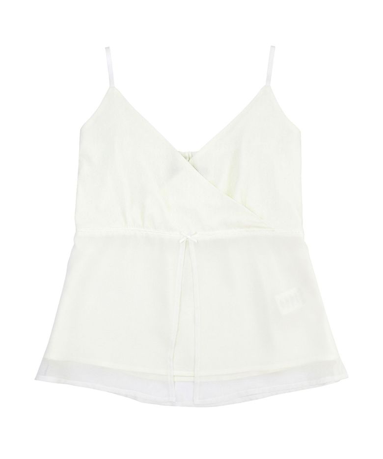 LISHA WRAP SLEEVELESS, white