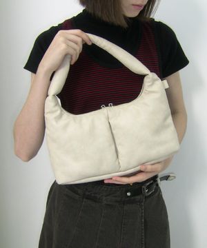 Soft Basket Hobo Bag (S)(beige)