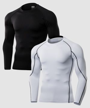 [2PACK] 언더레이어 쿨티셔츠 베이스레이어 컴프레션 테크핏 긴팔 AR-56 (7컬러)