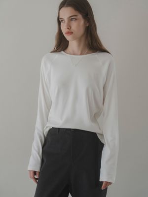 Raglan sleeve t-shirt (white)