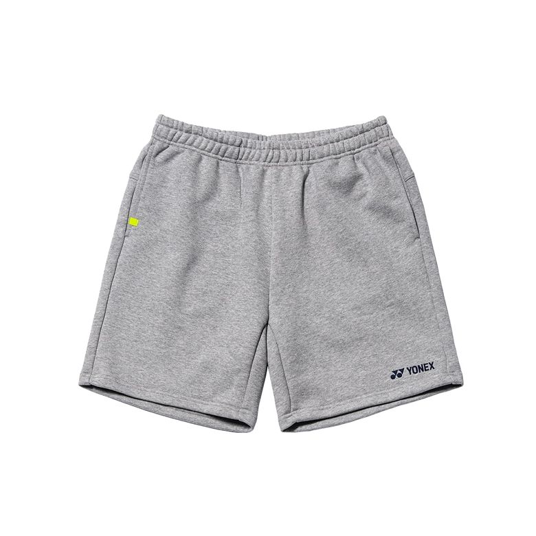 245PH007U 멜란지 그레이 공용 절개 라인 4.5부 캐주얼 반바지