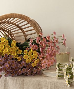 데이지 꽃 다발 조화 4colors