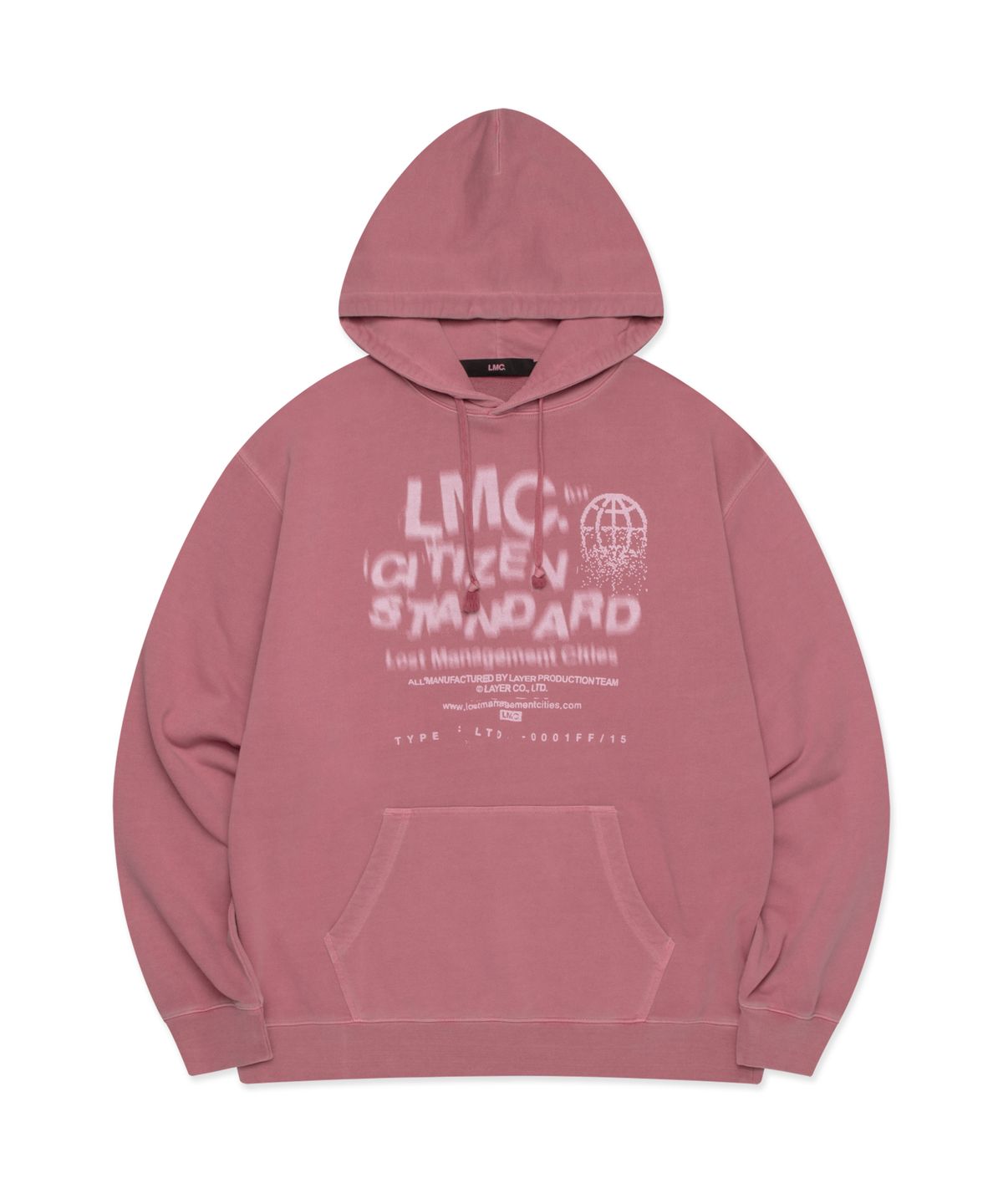 엘엠씨(LMC) OVERDYED CITIZEN STANDARD HOODIE pink