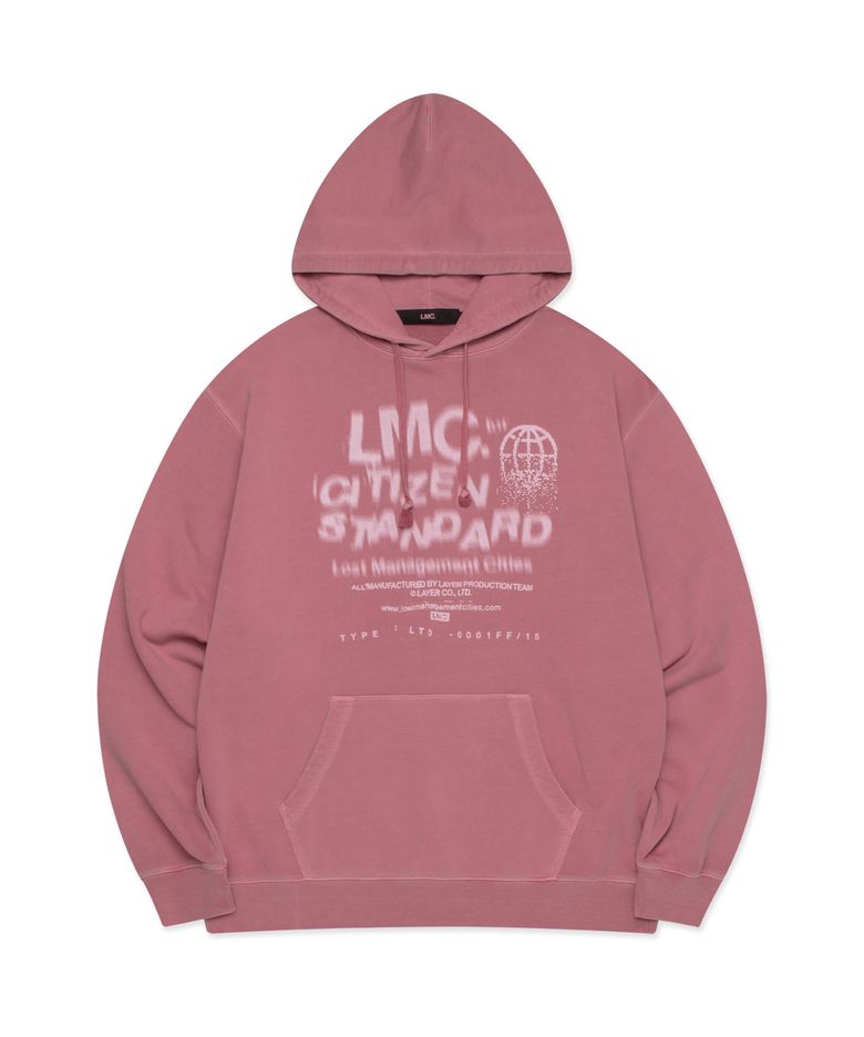 OVERDYED CITIZEN STANDARD HOODIE pink