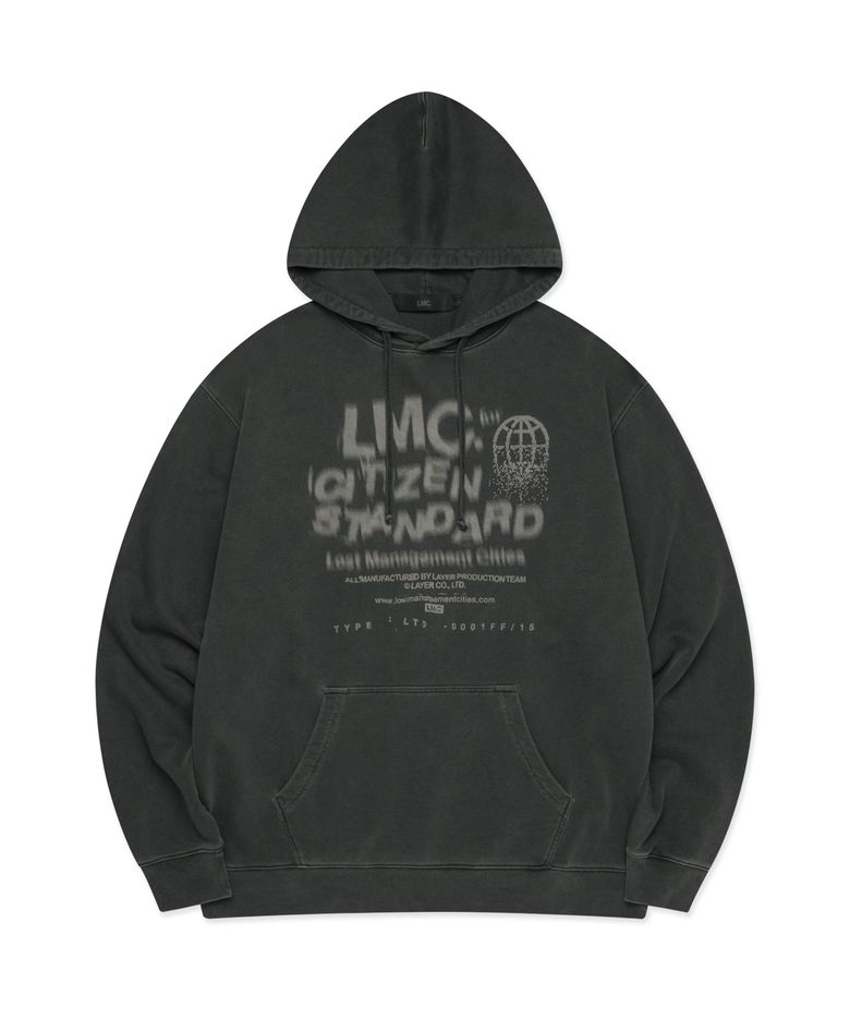 OVERDYED CITIZEN STANDARD HOODIE charcoal