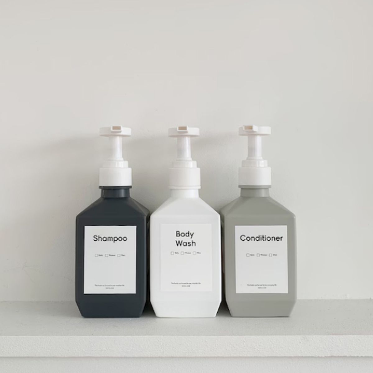 뉴앤룩(NEWNLOOK) [3pack] 폴리 공병 샴푸 디스펜서 / 핸드워시 리필용기 3개