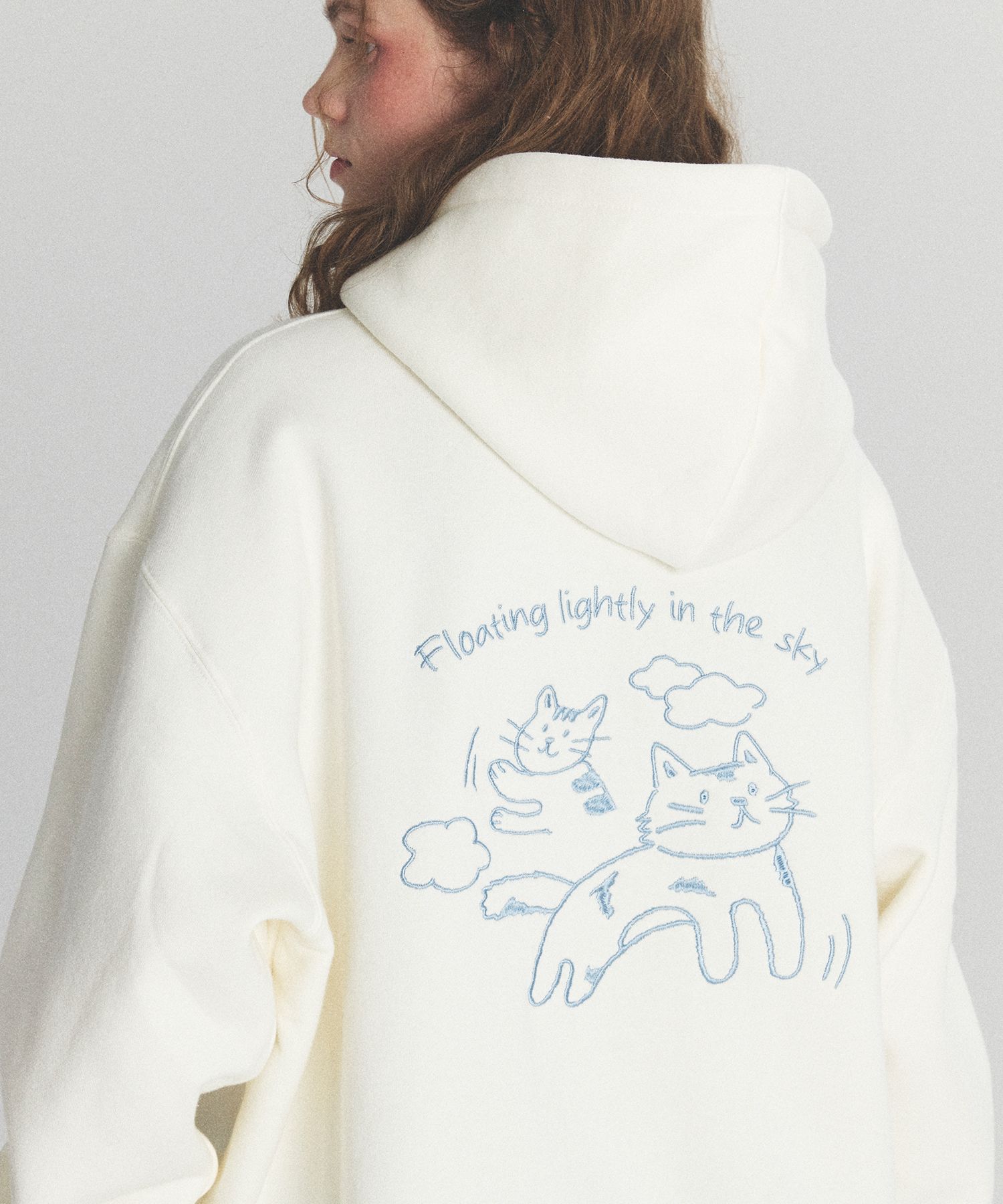 【CPGN STUDIO】24FW★ Cloud Cat Embroidered Hoodie MUSINSA | CPGN STUDIO BRAVE CAT embroidered hoodie cream