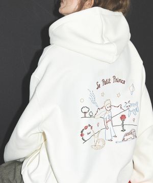 Le Petit Prince 자수 후드티 크림