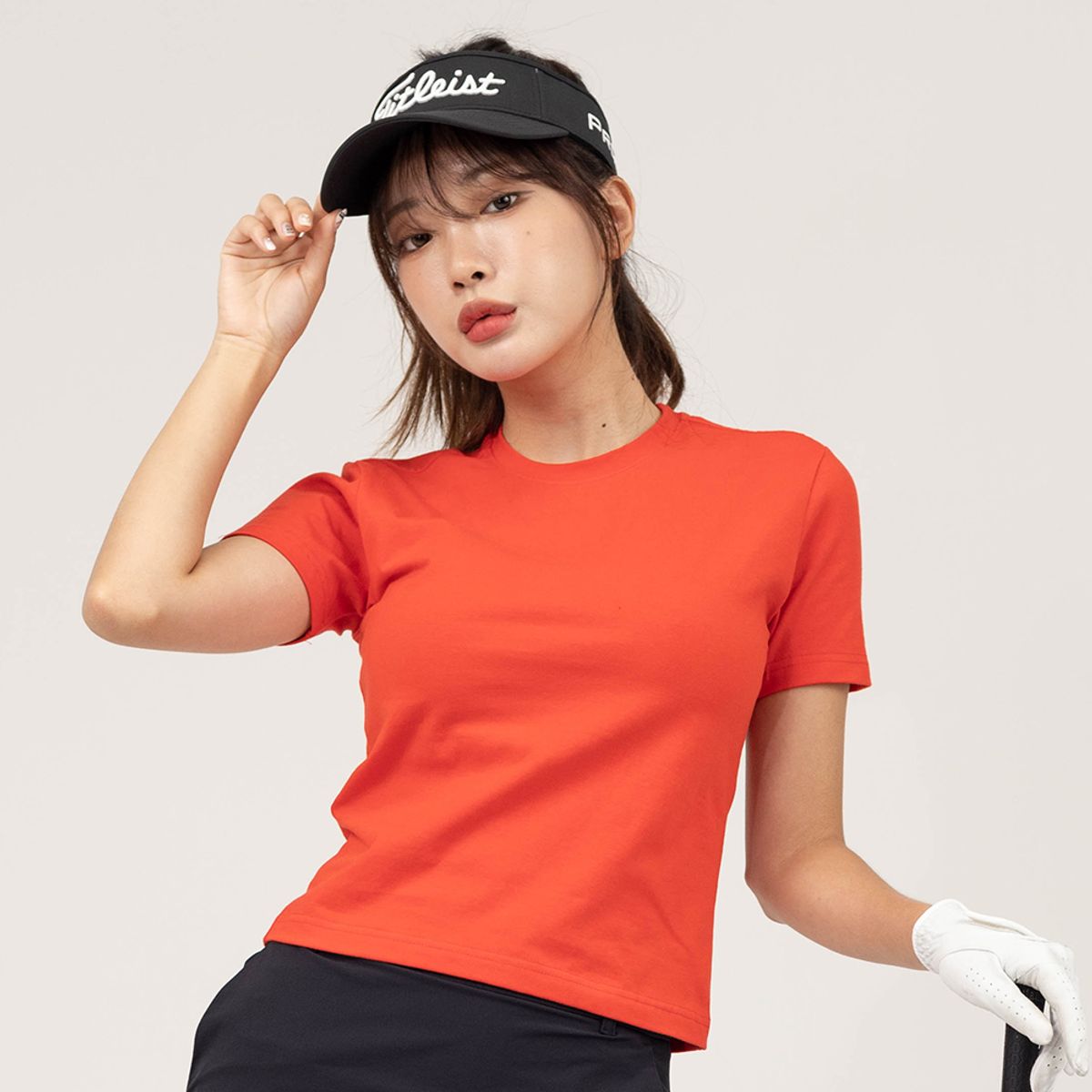 엘런아시(ELLENASSY) 우먼 머슬핏 반팔 티셔츠