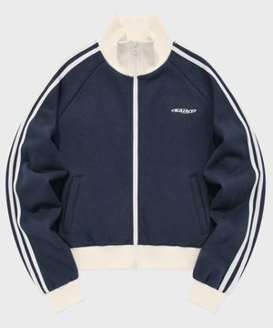 SP 서클 로고 라인 트랙 자켓 네이비