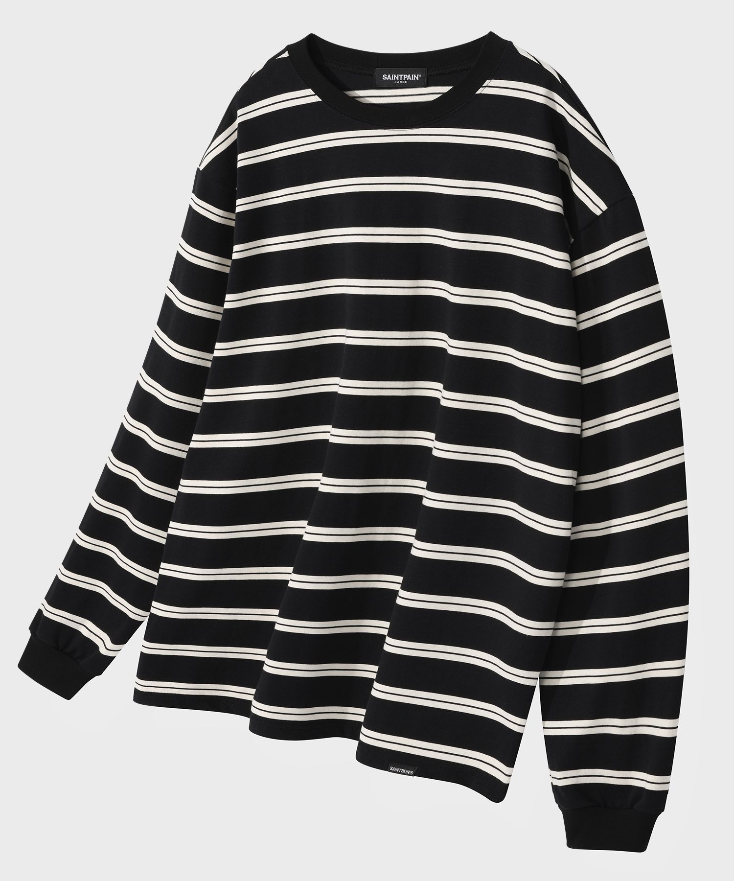 [SAINTPAIN]★25SS★STRIPE LONG SLEEVE MUSINSA | SAINTPAIN SP Double Bar Stripe Long Sleeve Black