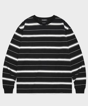 SP 얼터네이트 스트라이프 롱슬리브 블랙