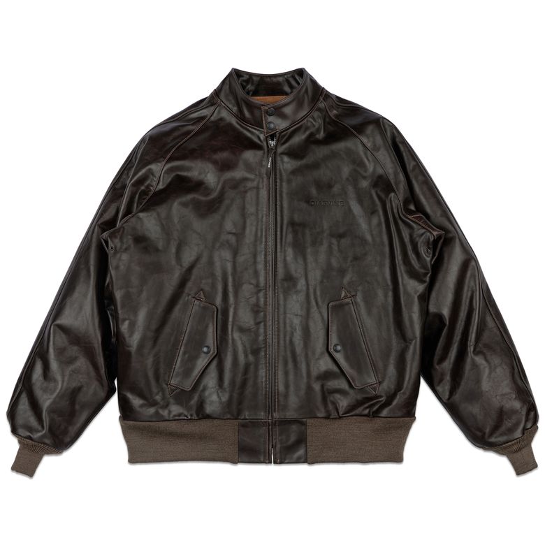 DV.LOT 707 D9 Bomber jacket -Vegetable Calfskin-Seal Brown