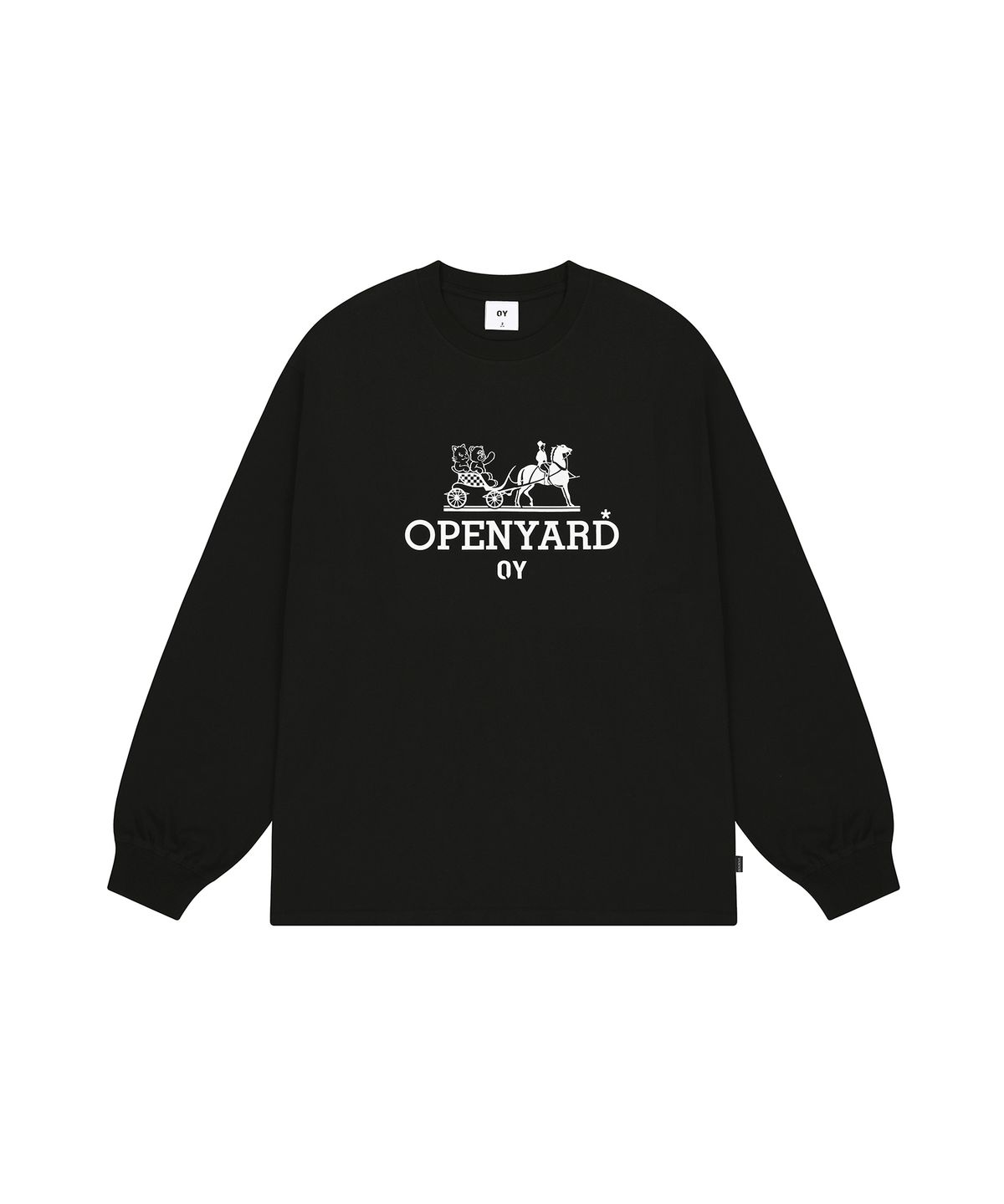 오픈야드(오와이)(OPENYARD(OY)) CARRIAGE LONG SLEEVE - BLACK