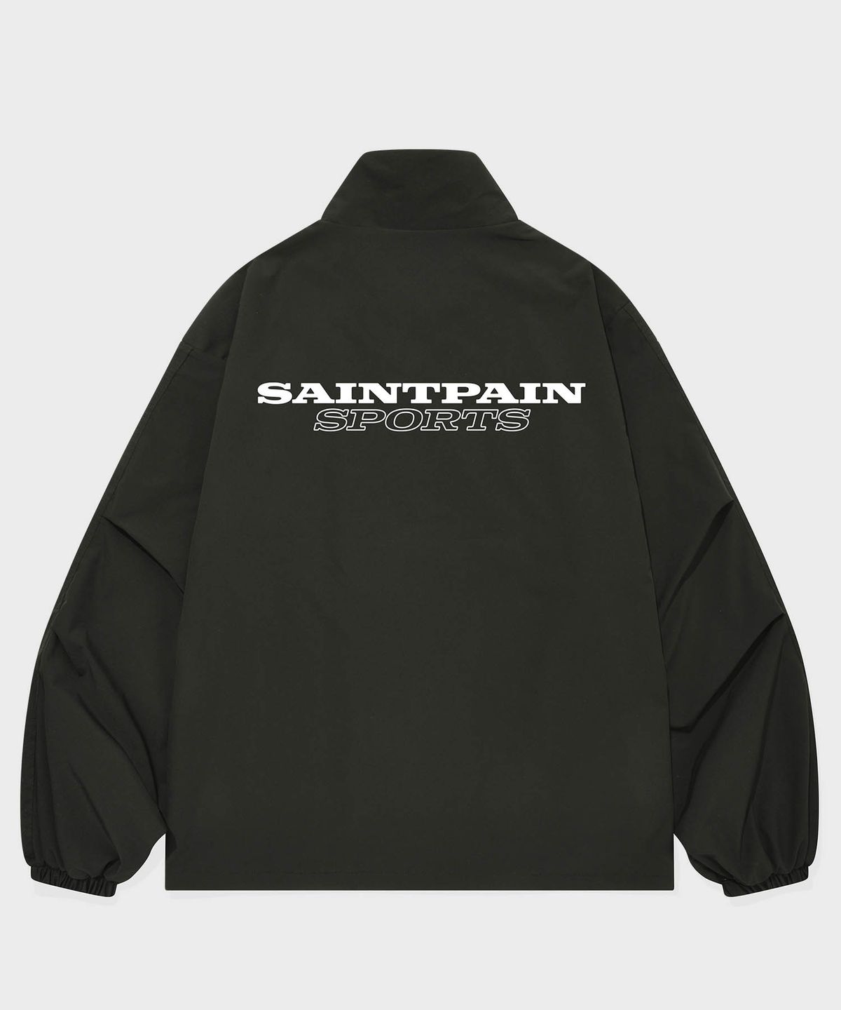 세인트페인(SAINTPAIN) SP 블록 윈드 쉘 트랙 자켓 블랙