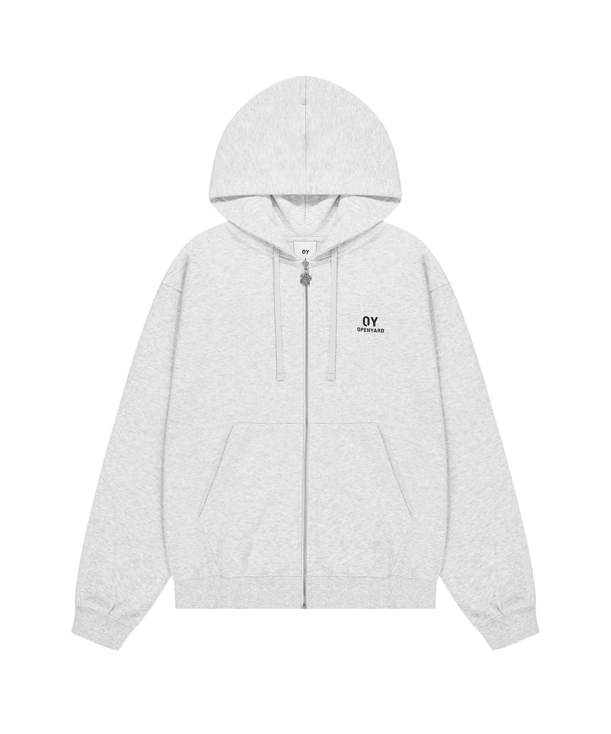 오픈야드(오와이)(OPENYARD(OY)) ODOLLY HOODIE ZIP UP - LIGHT MELANGE