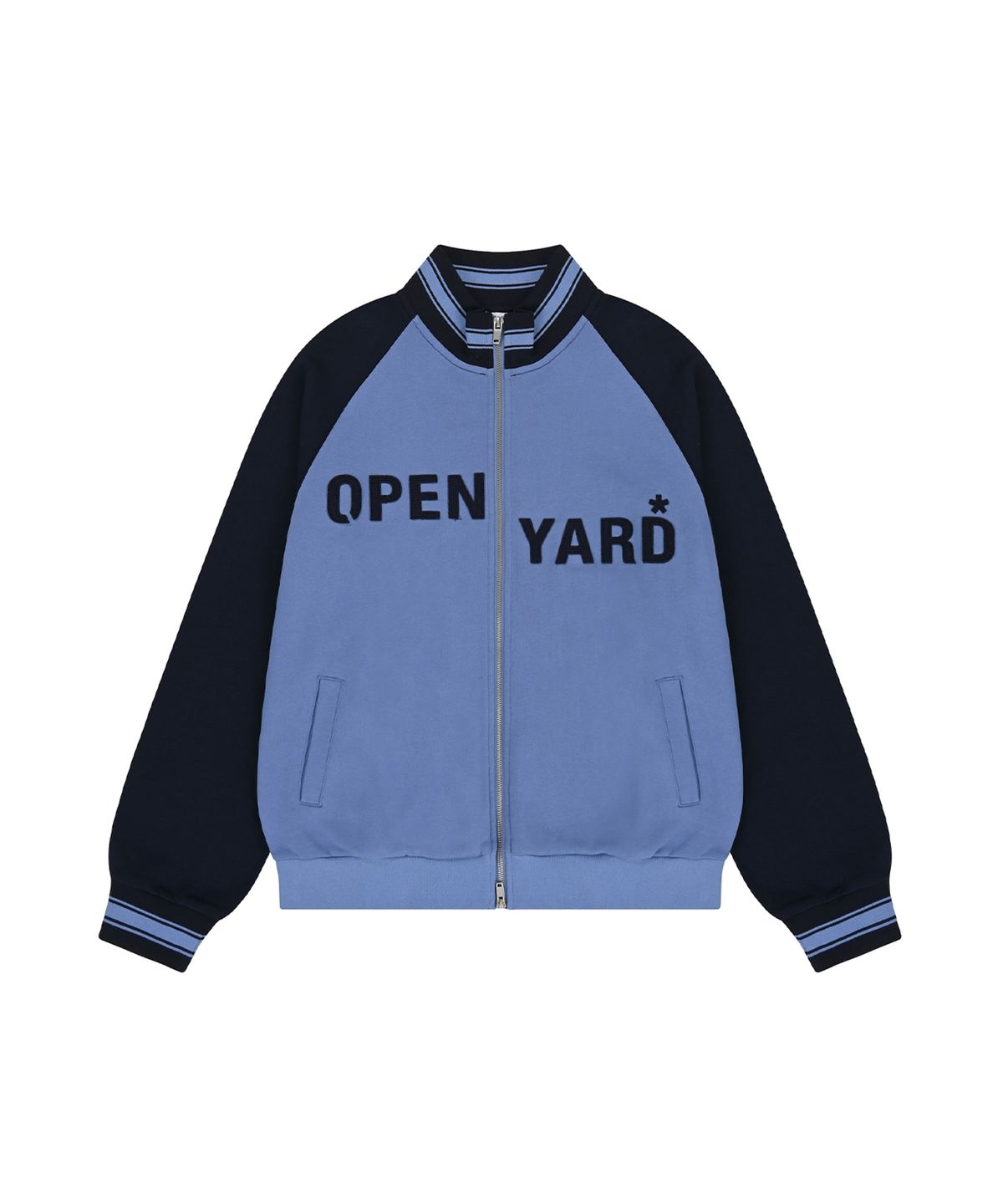 오픈야드(오와이)(OPENYARD(OY)) OPYD TRACK ZIP UP - CORNFLOWER BLUE