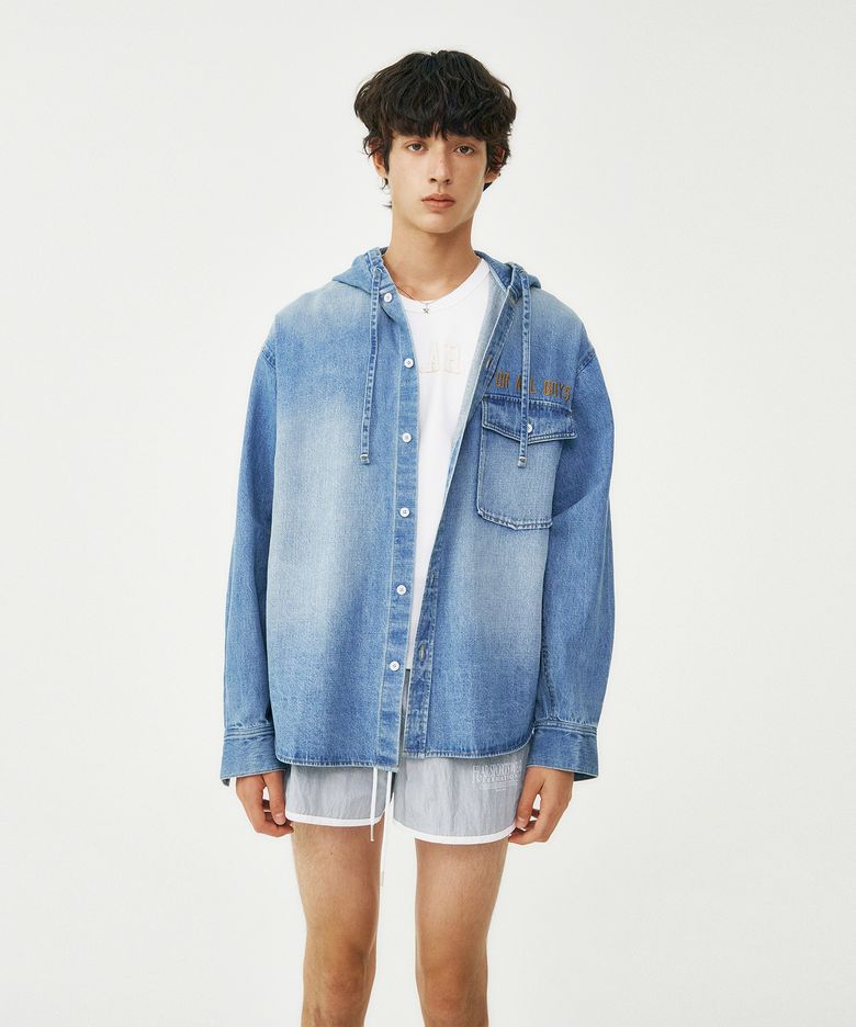 데님 후드 셔츠 / DENIM