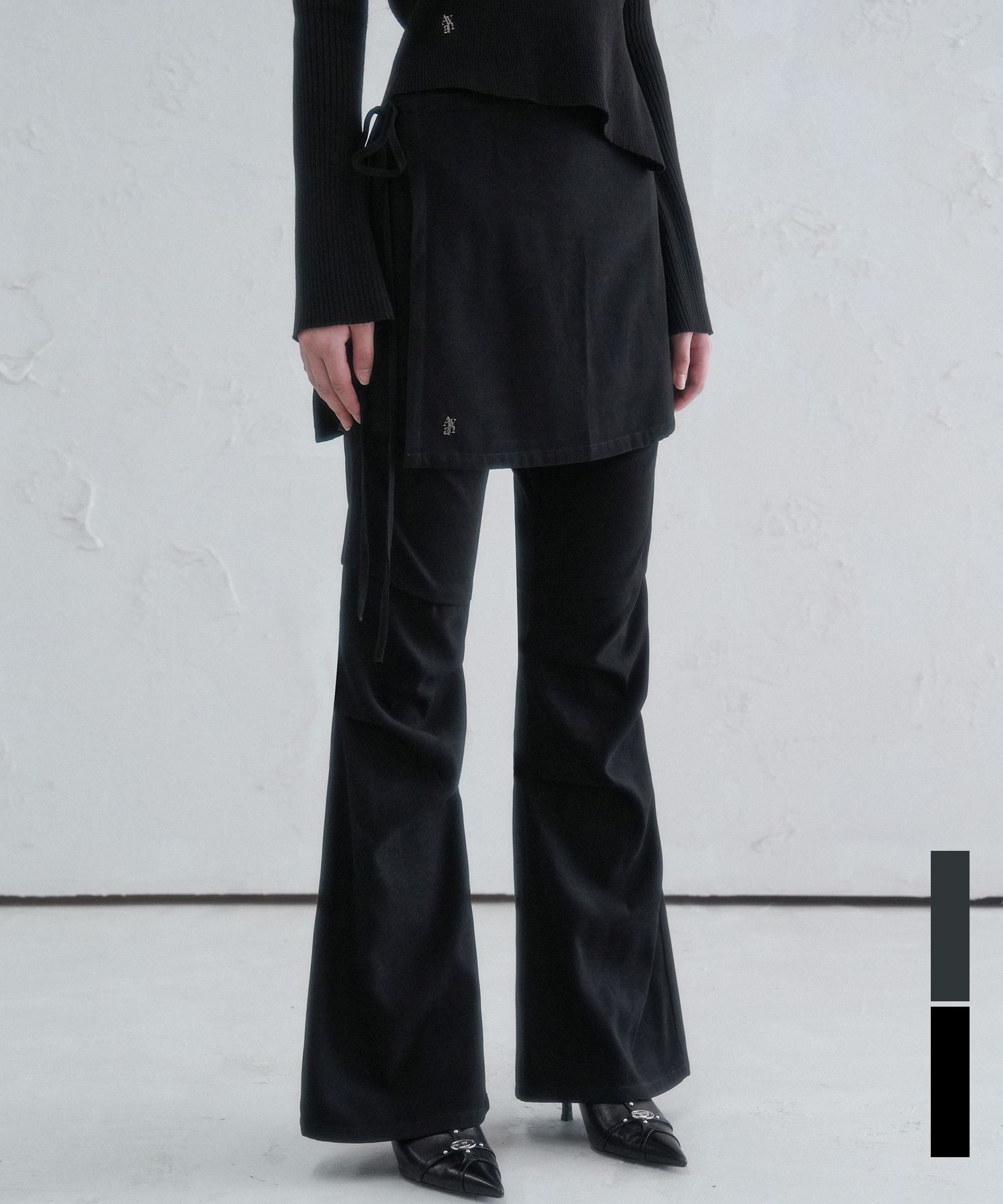 パンツ AVANDRESS Wrap Layered Pants 2COL MUSINSA公式 | AVANDRESS Wrap Layered Pants - 2COL