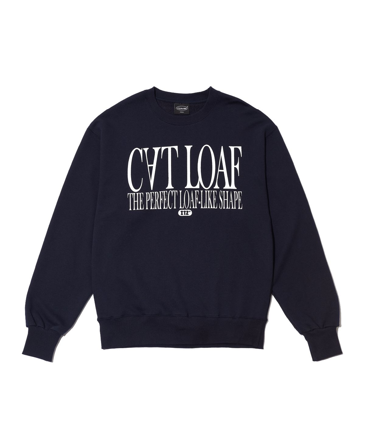 잇자바이브(ITZAVIBE) CAT LOAF SWEATSHIRT - NAVY