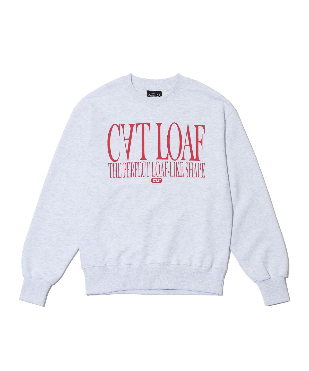 잇자바이브(ITZAVIBE) CAT LOAF SWEATSHIRT - LIGHT GRAY