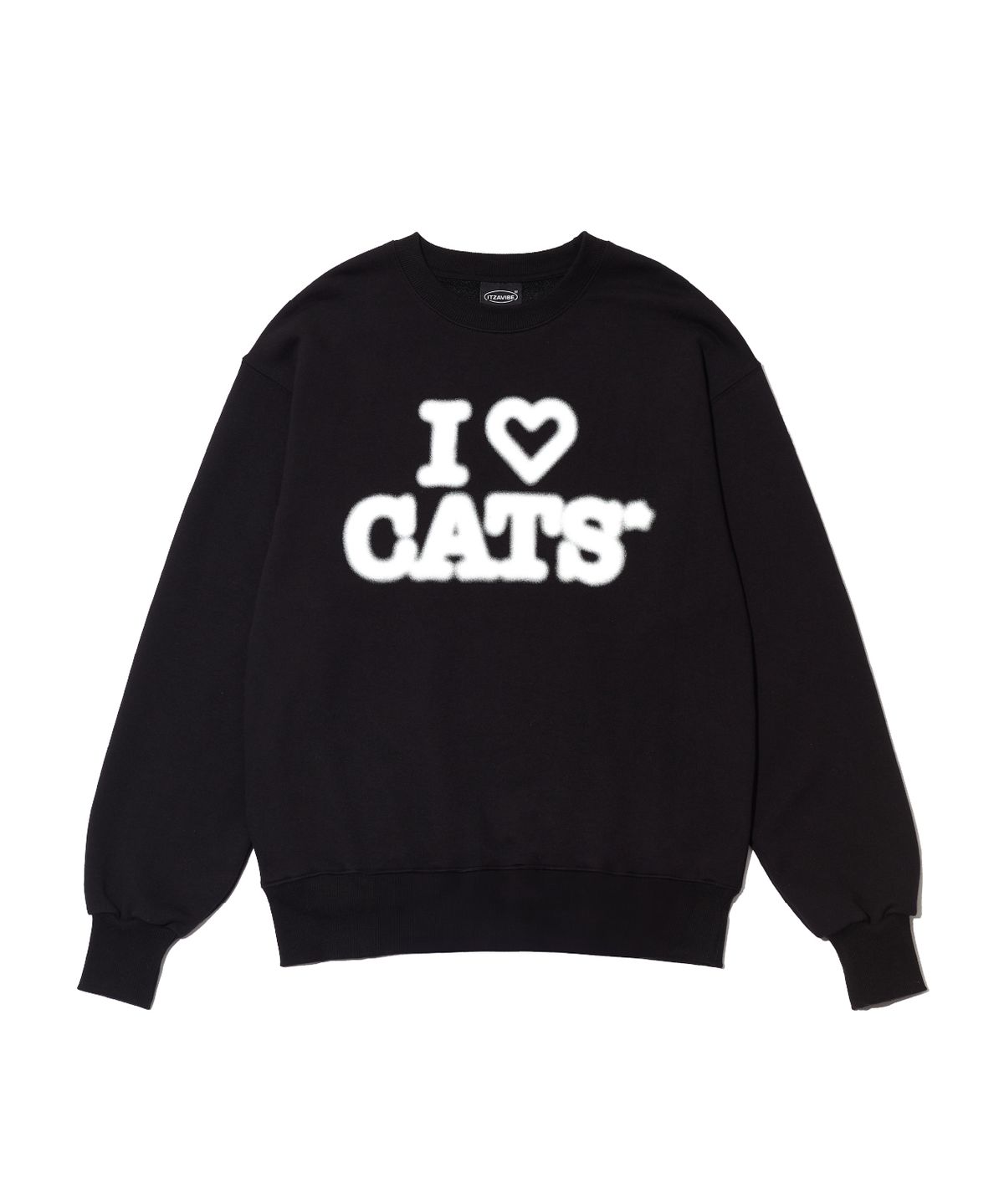 잇자바이브(ITZAVIBE) I LOVE CATS SWEATSHIRT