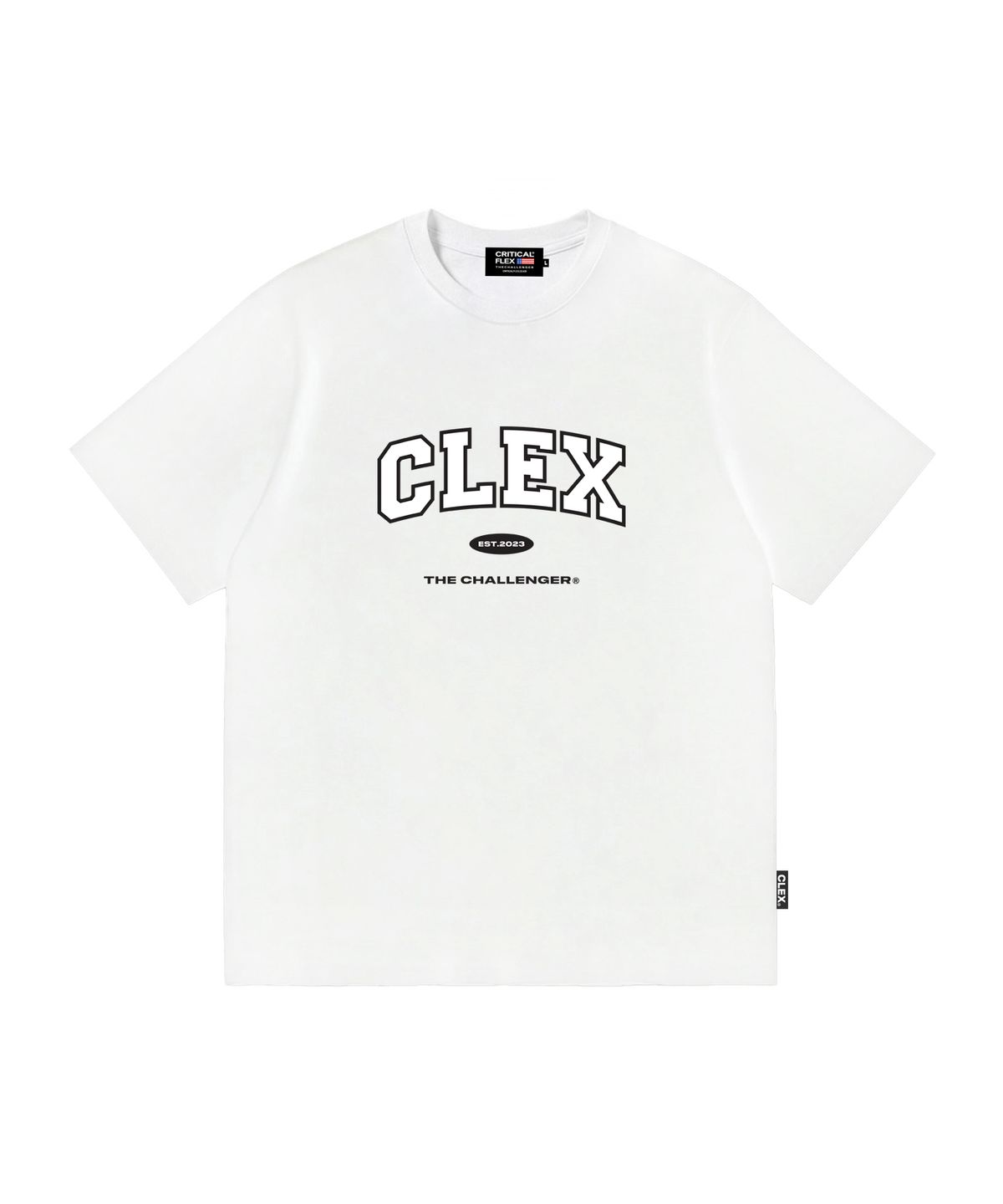 크리티컬플렉스(CRITICALFLEX) 클렉스 아치 로고 반팔티 화이트