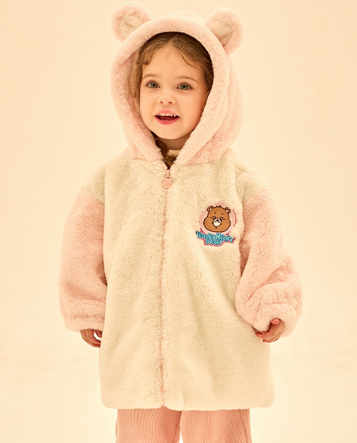 케어베어(CAREBEARS) 퐁실퐁실 귀달이 후드 점퍼
