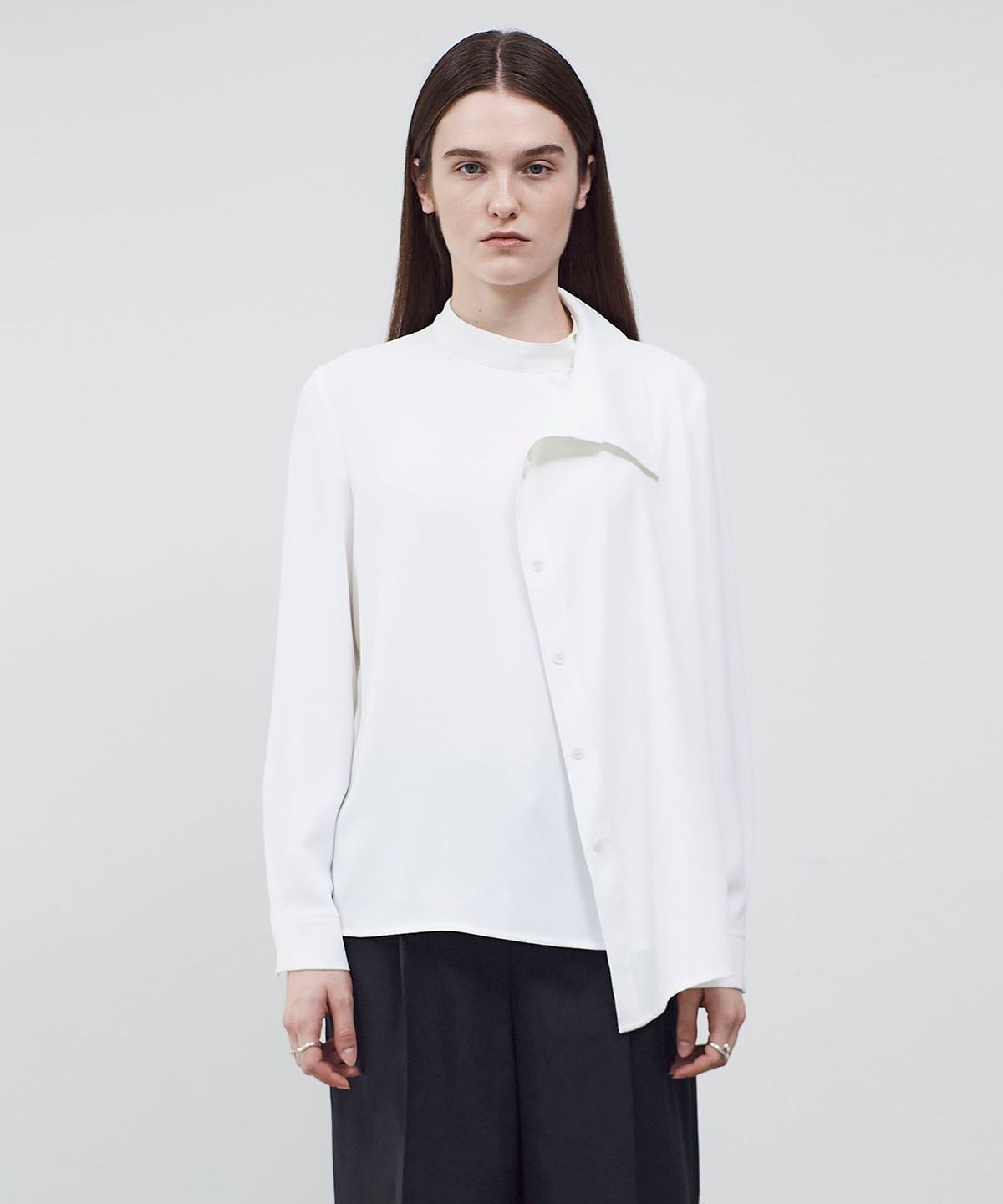 씨커슨(CKUSUN) PANEL BLOCK BLOUSE - WHITE
