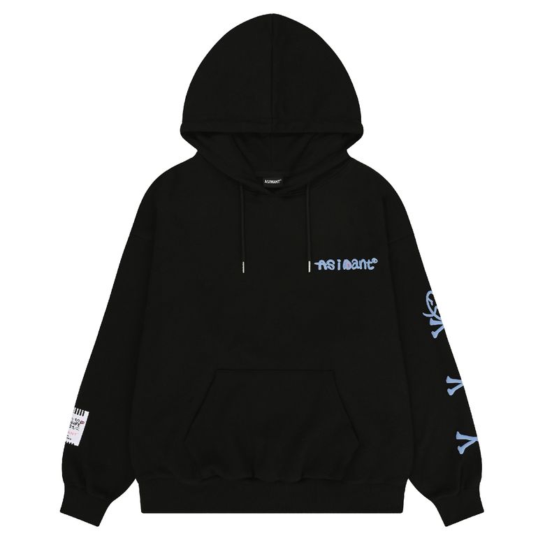 SKELETON HOODIE BLACK