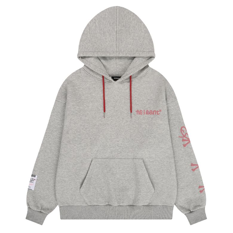 SKELETON HOODIE GREY
