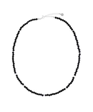 [엔도어 X 후디진호] Onyx necklace (onyx silver)