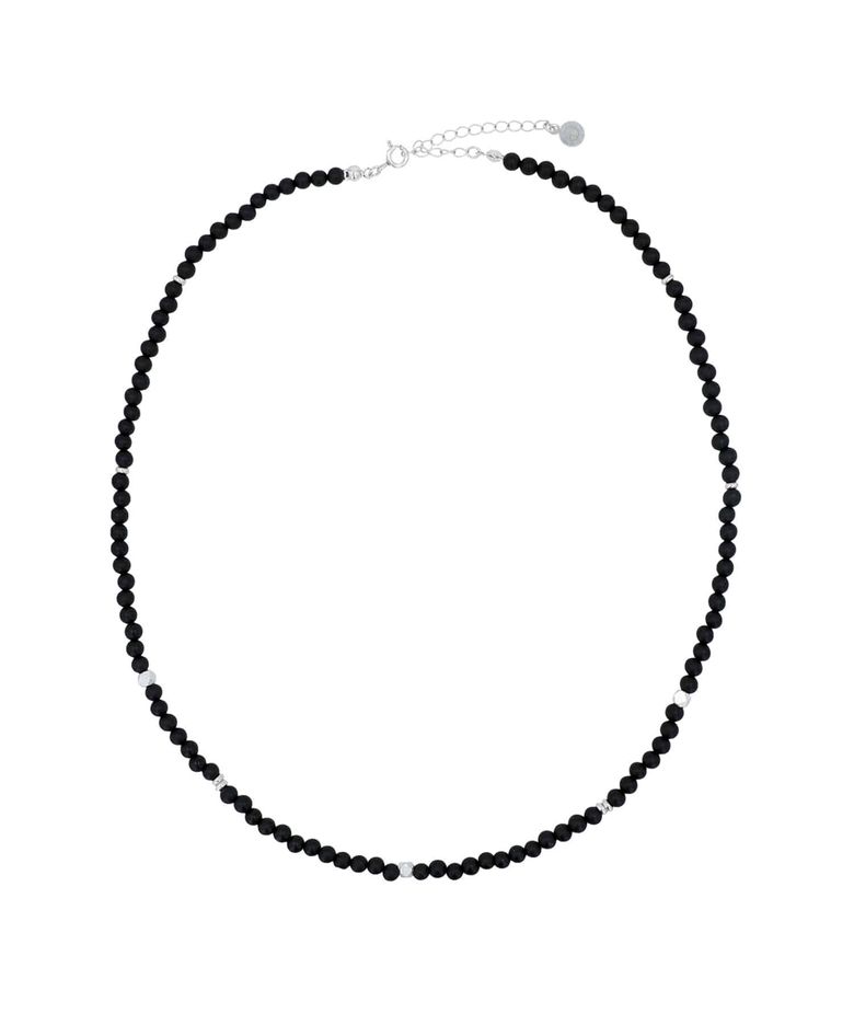 Onyx necklace (onyx silver)