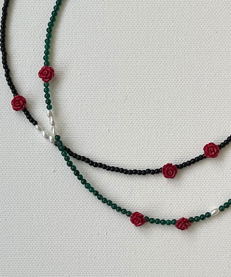 Midnight Rose Necklace