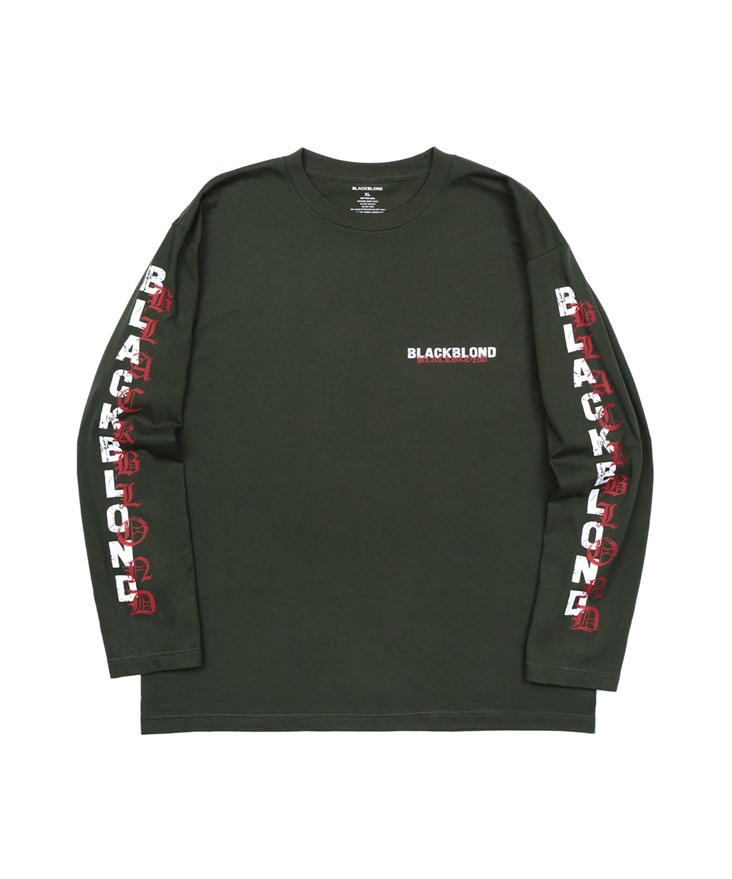 BLACKBLONDのVivid Overlap Logo Long Sleeve T-Shirt 全3色 MUSINSA | BLACKBLOND Vivid Overlap Logo Long Sleeve T-Shirt