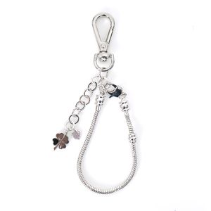 둥근 뱀체인 네잎클로버 패션 포인트 키링 MFK04