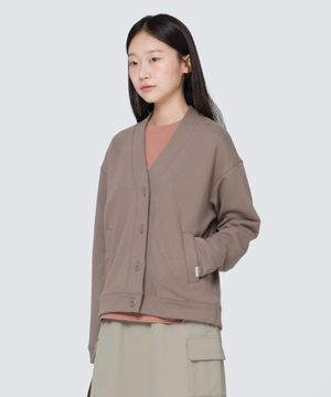 여성 브이넥 가디건 (S24FWFFJ63) Cocoa