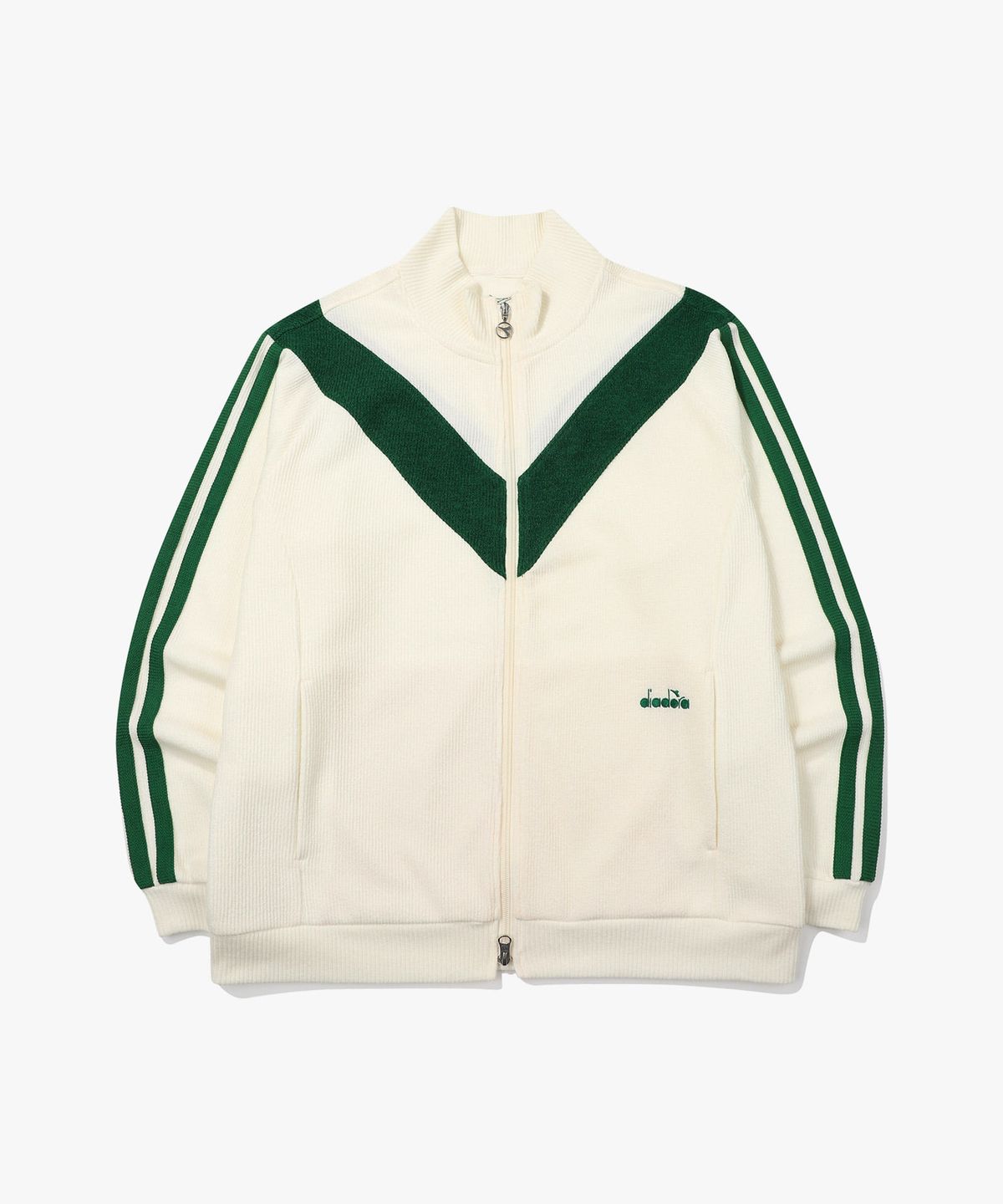 디아도라(diadora) 몬텔로 니트 트랙 자켓 IVORY
