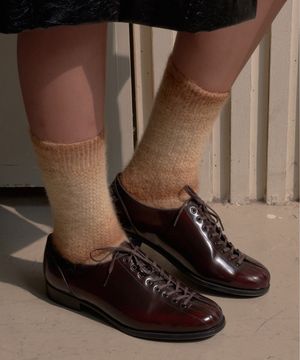 여성용 소가죽 볼링 슈즈 HS-502_D.BROWN