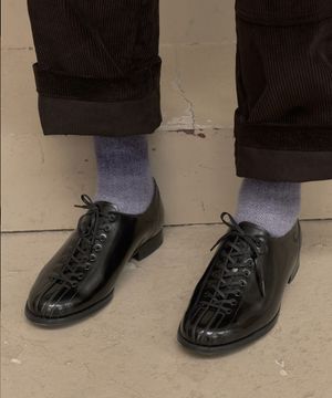 하루타 502-BLACK 여성 소가죽 볼링 슈즈