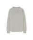 엑스트라 슈퍼 파인 브이넥 니트, 라이트 그레이