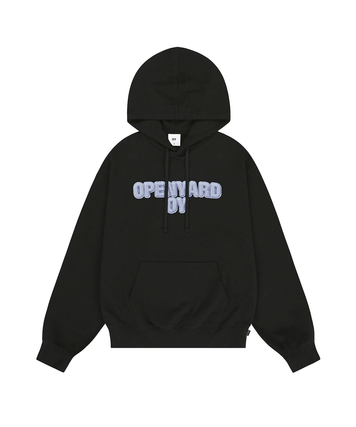 오픈야드(오와이)(OPENYARD(OY)) FUZZY OPYD HOODIE - BLACK