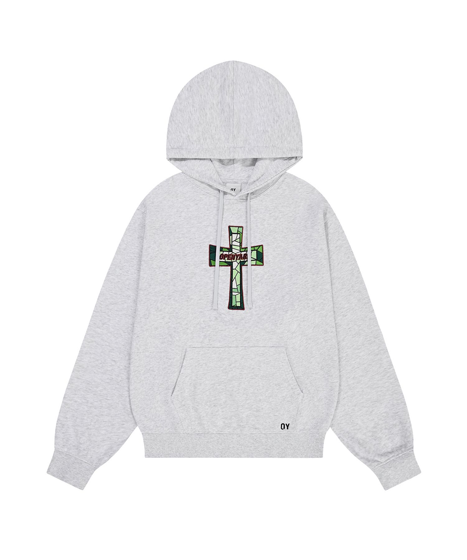 ★OY★STAINED GLASS CROSS HOODIE - LIGHT MELANGE★正規品 MUSINSA公式 | OY STAINED GLASS CROSS HOODIE - LIGHT MELANGE