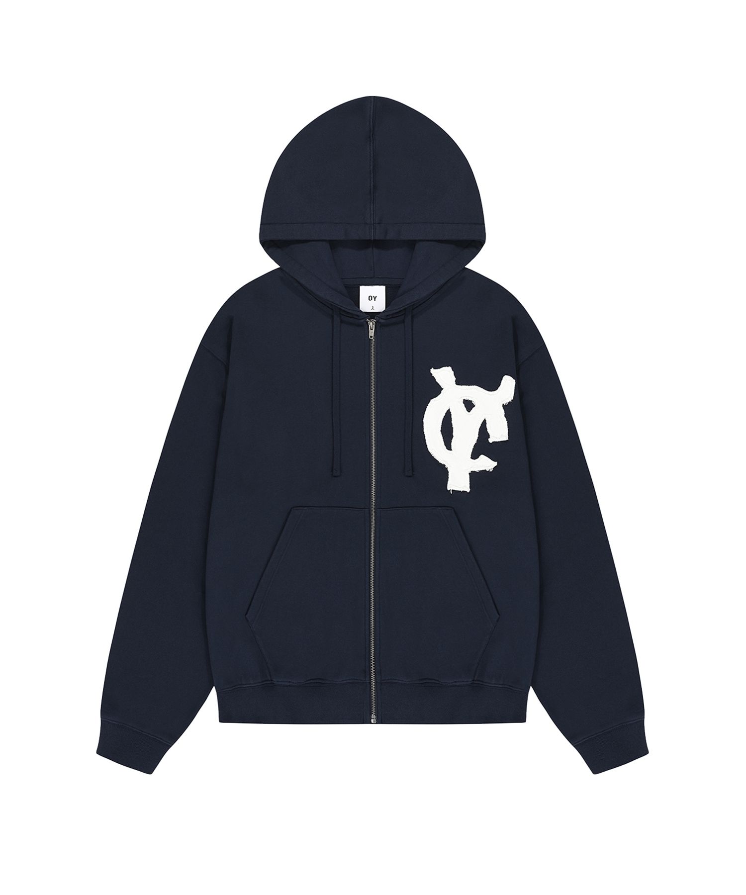 ★OY★LOGO PATCH HOODIE ZIP UP - NAVY★正規品/韓国直送料込 MUSINSA | OY LOGO PATCH HOODIE ZIP UP - NAVY