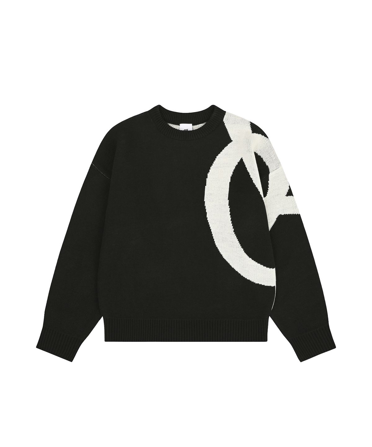 오픈야드(오와이)(OPENYARD(OY)) BOLD LOGO KNIT - BLACK