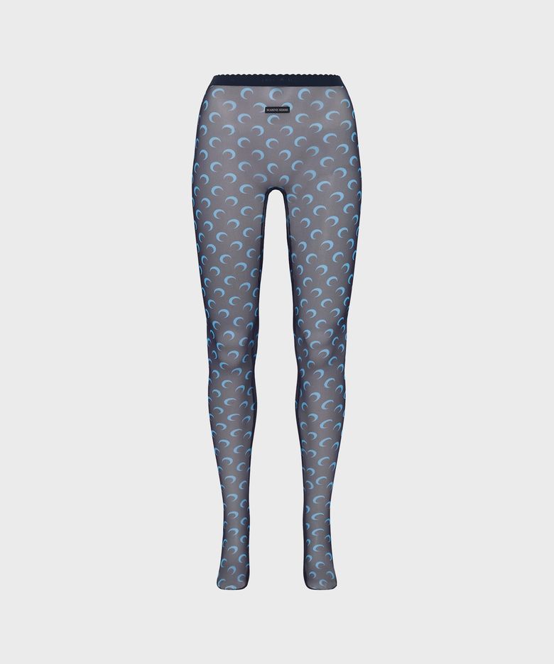(W) 문 프린티드 메쉬 타이츠 네이비 MOON PRINTED MESH TIGHTS NAVY