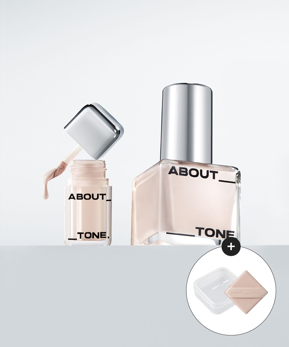 어바웃톤(ABOUT TONE) [SET]스킨 레이어 핏 파운데이션(8colors)+컨실러(5colors)(+루비셀 퍼프 증정)